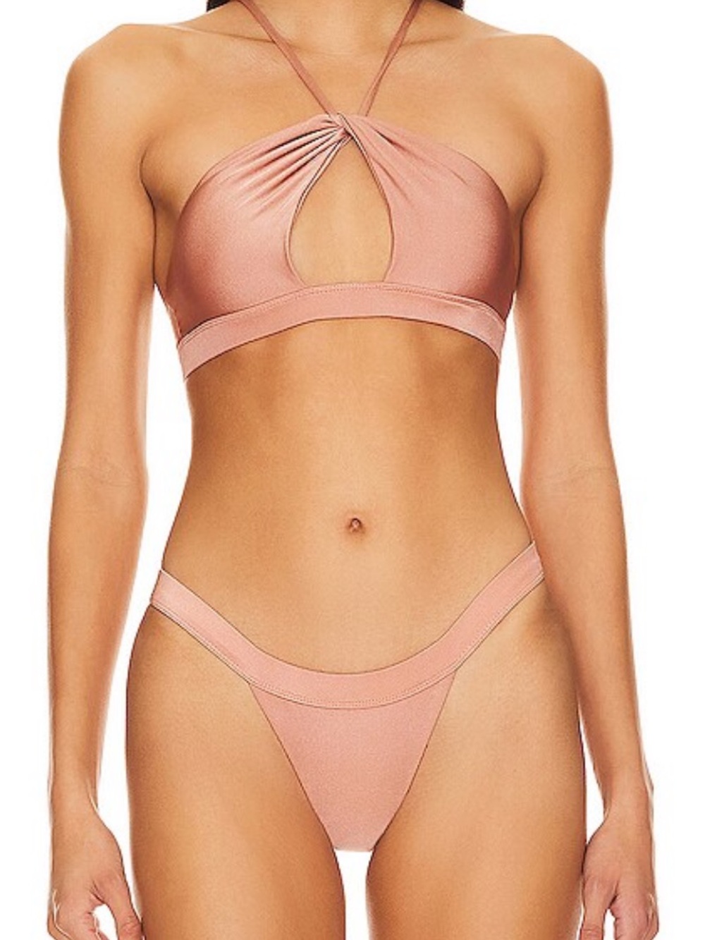 Tularosa Kenny Bikini Set in Cedar Brown Small Top Medium Bottom